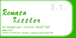 renato kittler business card